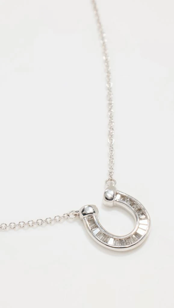 Adina Reyter Baguette Horseshoe Necklace 1