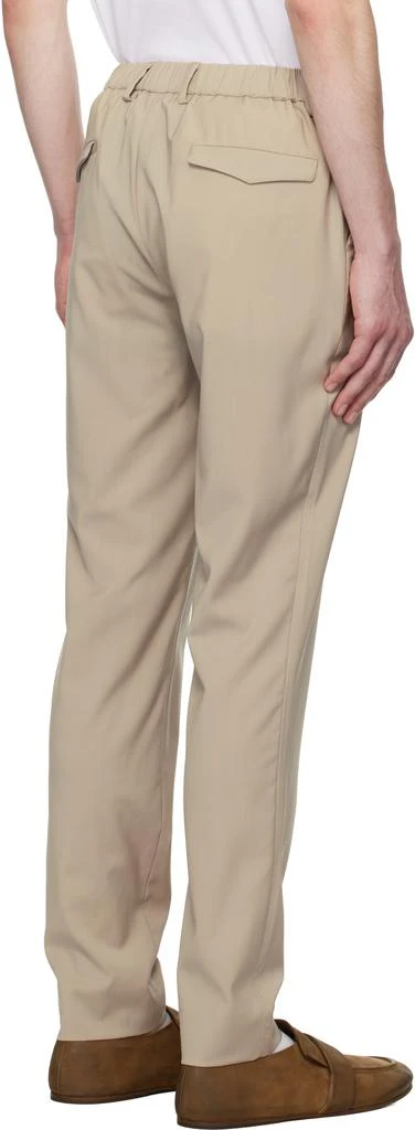 BARENA Beige Tropical Wool Trousers 3