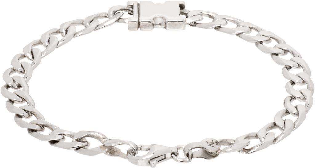 Alan Crocetti Silver Unity Curb Chain Bracelet