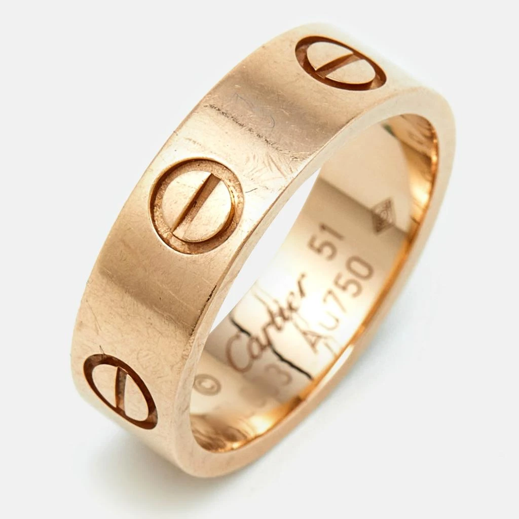 Cartier Love 18K Rose Gold Band Ring 3