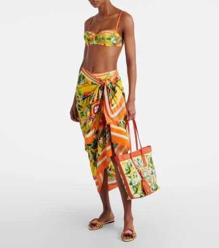 Dolce
Gabbana Taormina Large printed canvas shopper 5