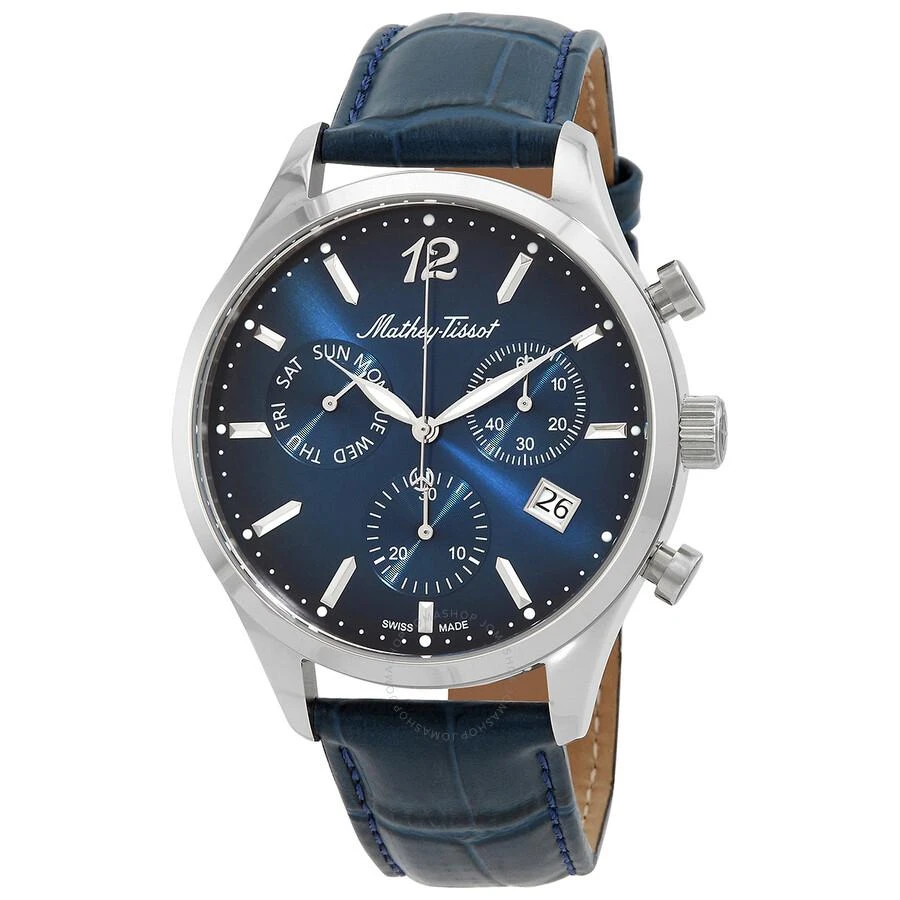 Mathey-Tissot Urban Chrono Chronograph Quartz Blue Dial Men's Watch H411CHALBU 1