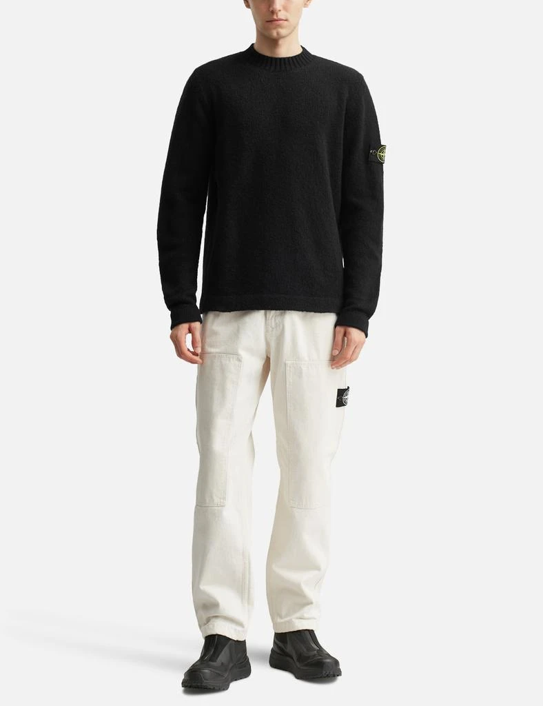 Stone Island Fancy Yarn Crewneck Jumper With Brushed Texture 5