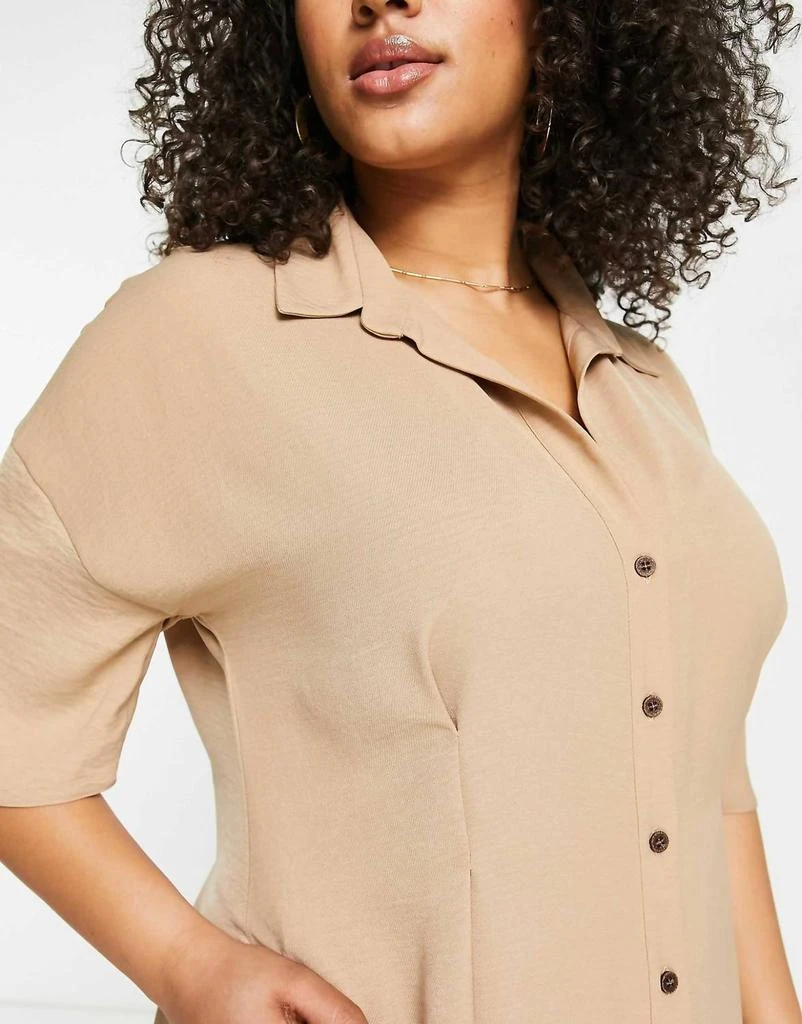 ASOS Asos Design - Curve Button Front Midi Dress 2
