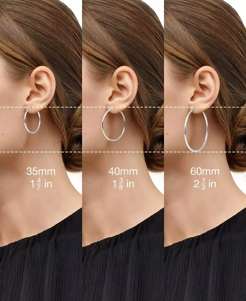 Simone I. Smith Polished Hoop Earrings in Sterling Silver 5