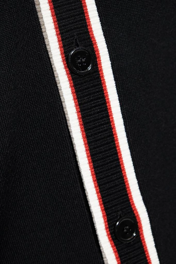 Alexander McQueen Alexander McQueen Striped V-Neck Cardigan 4