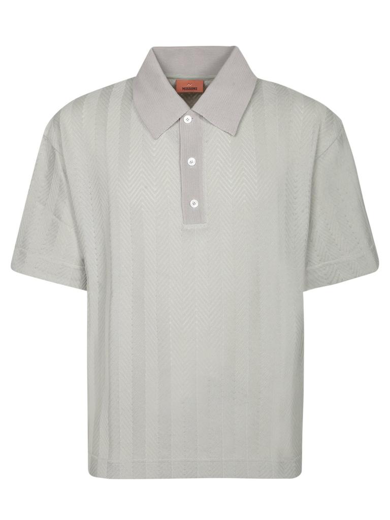 Missoni Missoni Tone-On-Tone Zigzag Polo Shirt