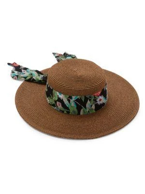 San Diego Hat Company Ribbon Tie Boater Hat 1