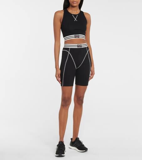 Adam Selman Sport Cotton-blend crop top