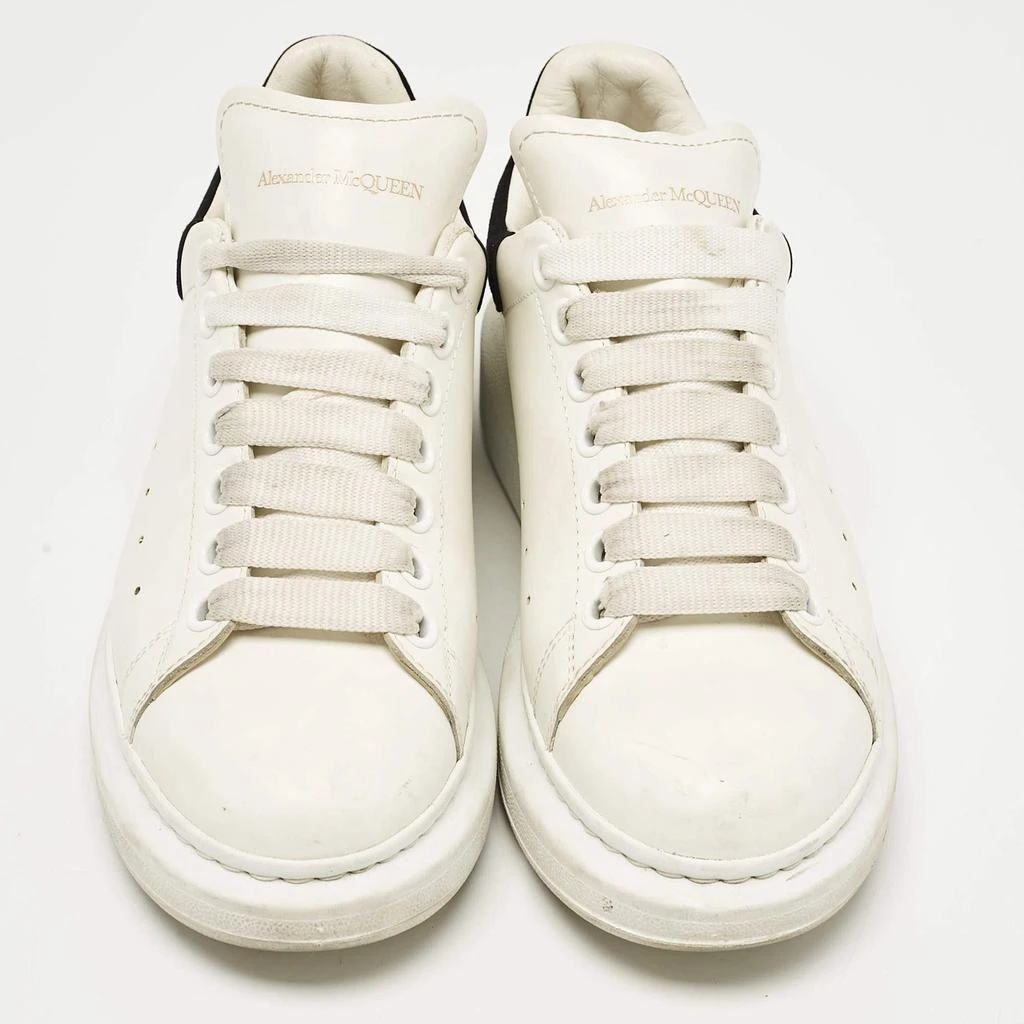 Alexander McQueen Alexander McQueen White Leather and Suede Oversized Lace Up Sneakers Size 38.5 3