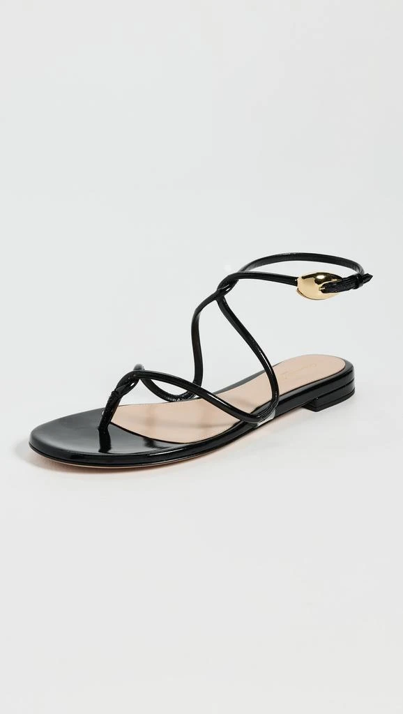 Gianvito Rossi Black Mamba Flats 1