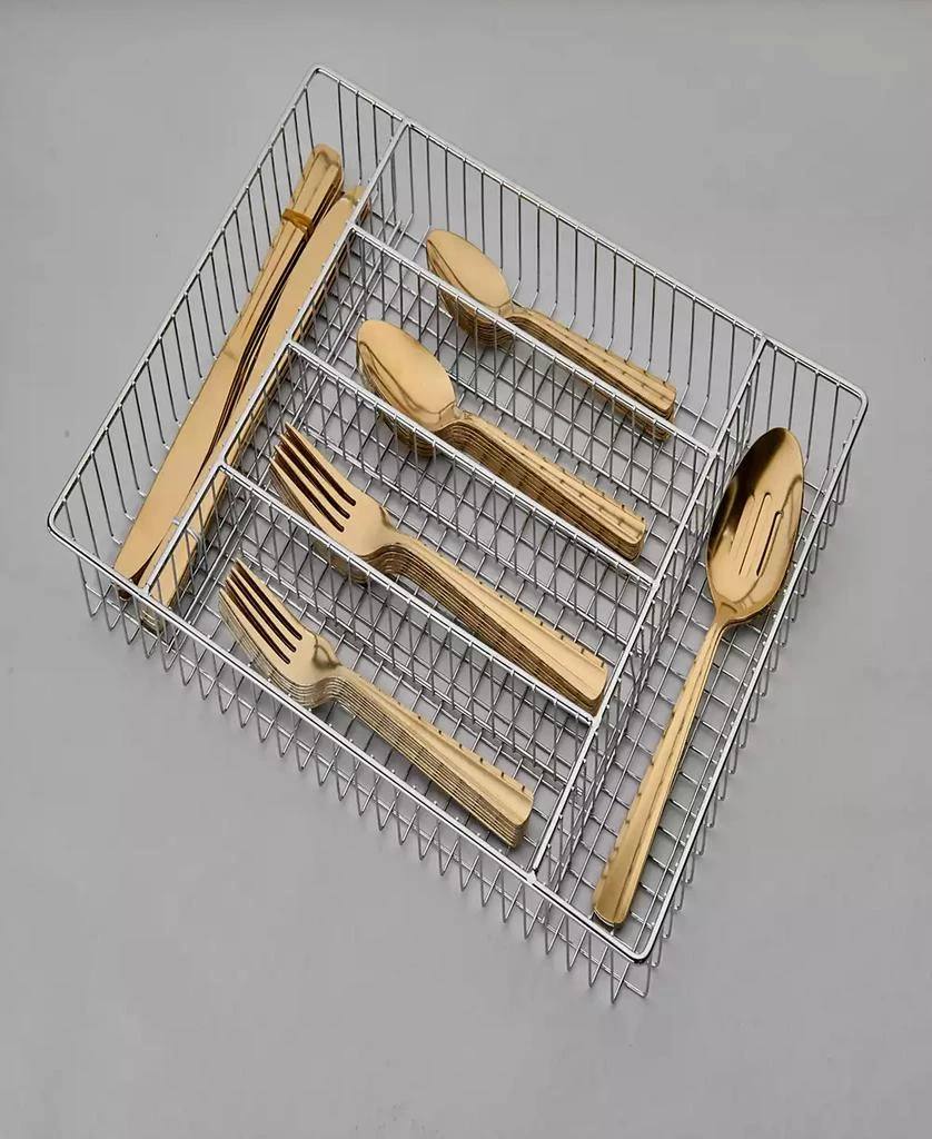 Ornative Alicja 42 Piece Flatware Set with Wire Caddy, Service for 8 2