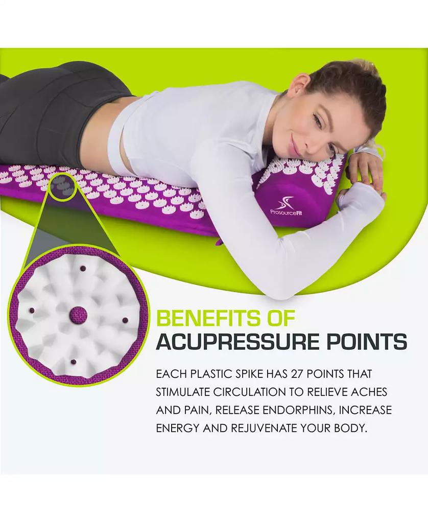 ProsourceFit Acupressure Mat and Pillow Set