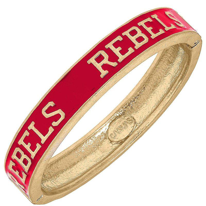 Canvas Style Ole Miss Rebels Enamel Hinge Bangle