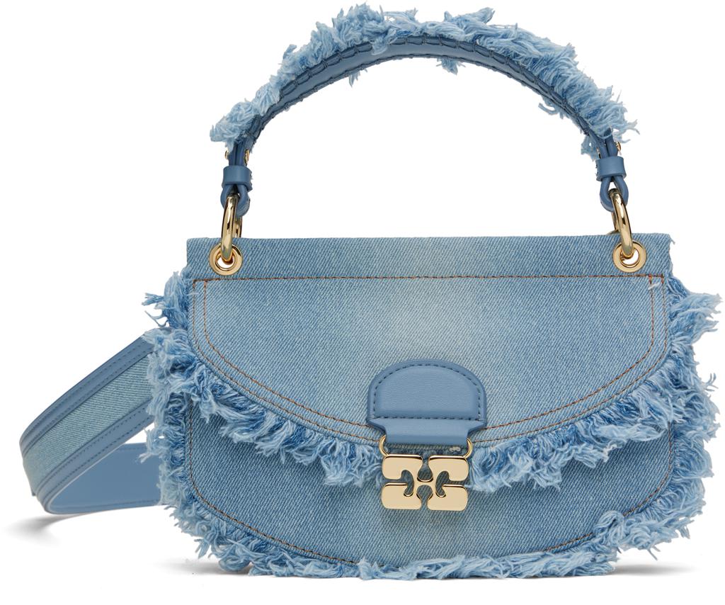Shop Butterfly Small Pouch Bow Eyelet Denim on Sale at Shop Butterfly Small Pouch Bow Eyelet Denim on Sale at