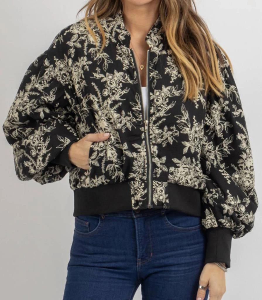&merci Gardener Bomber Jacket In Black 2