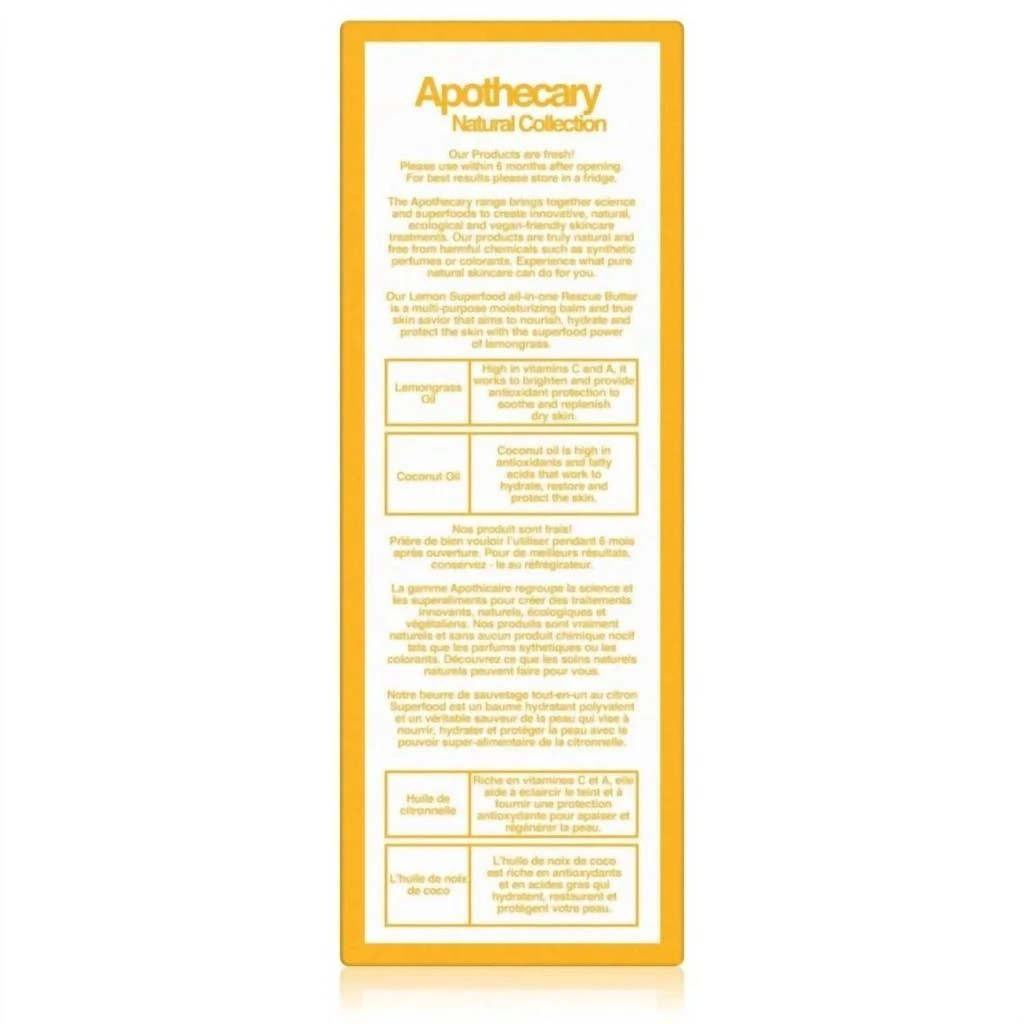 Dr. Botanicals Dr. Botanicals - Lemon Superfood all-in-one Rescue Butter 50mL 4