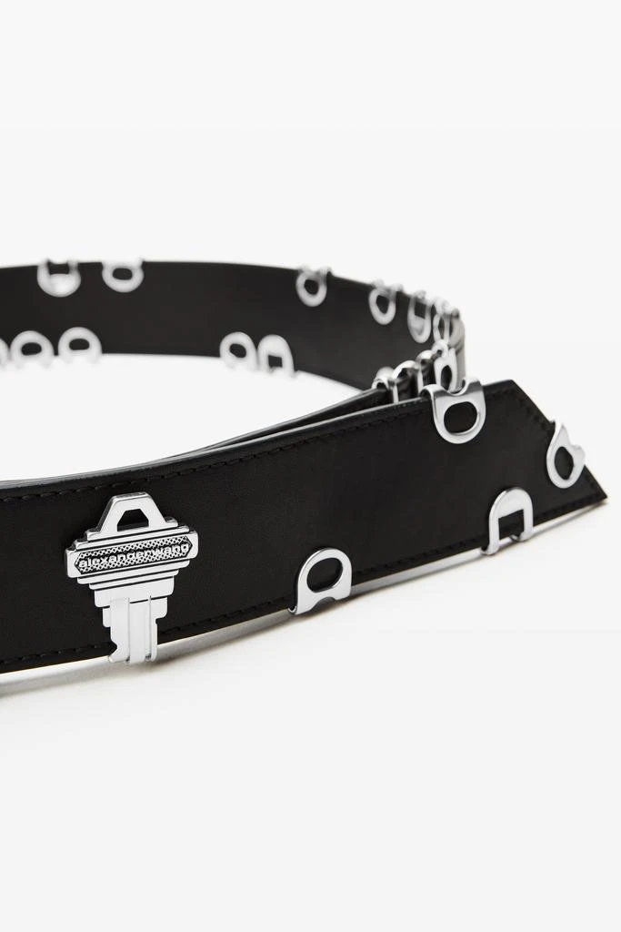 Alexander Wang Black Leather Belt with Hardware 3