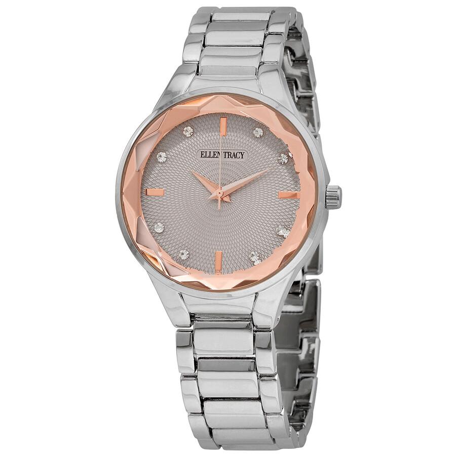 Ellen Tracy Quartz Grey Dial Ladies Watch ET5313SL