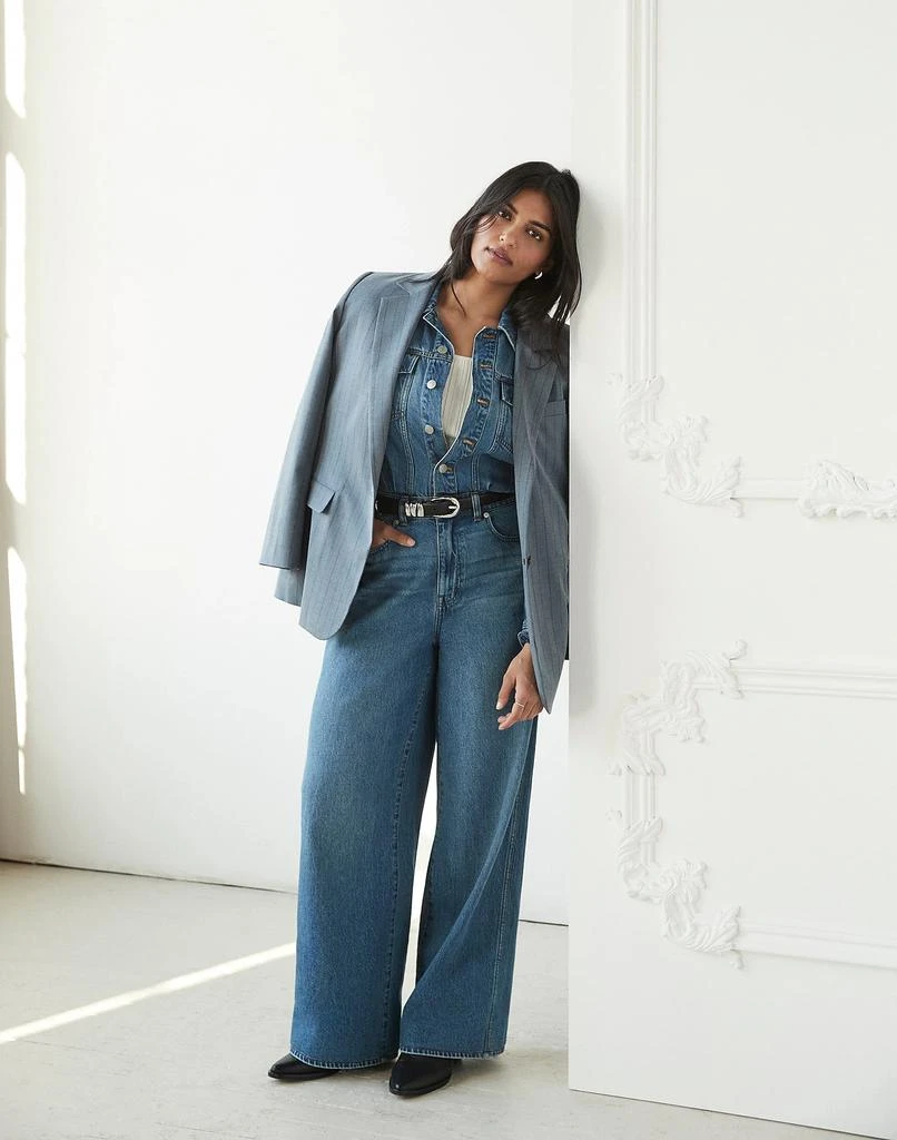 Madewell Single-Breasted Blazer in Yarn-Dyed Pinstripe 7