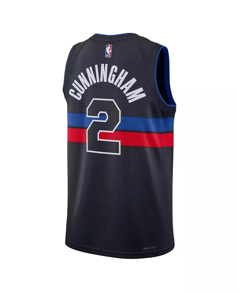 Jordan Men's Cade Cunningham Black Detroit Pistons Statement Edition Swingman Jersey 3
