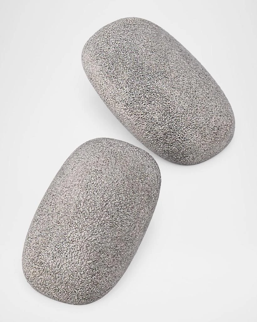 Brunello Cucinelli Sterling Silver Shimmer Earrings 3