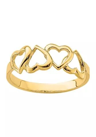 Belk & Co. Co. 14K Yellow Gold Polished Heart Ring 1