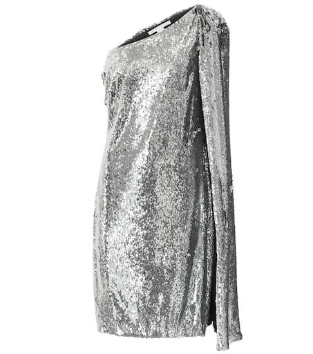 Stella McCartney One-shoulder sequined minidress 1