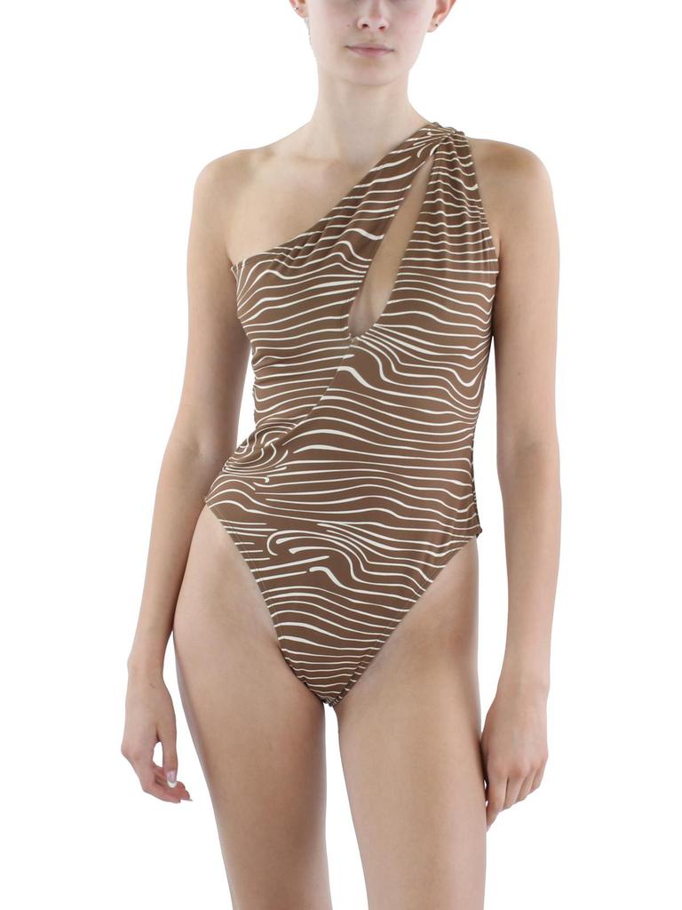 Charlie Holiday Lola 1PC Womens Animal Print Polyester One-Piece Swimsuit