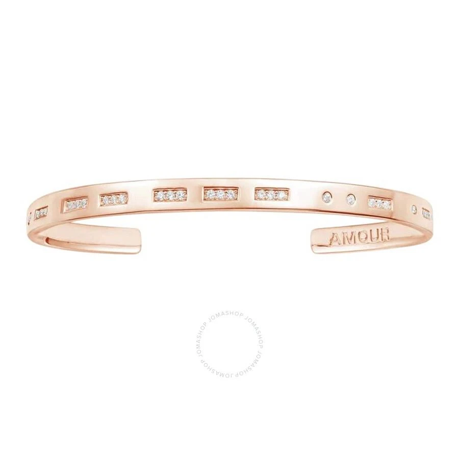 apm Monaco Amour Morse Code Paved Cuff Bracelet 1