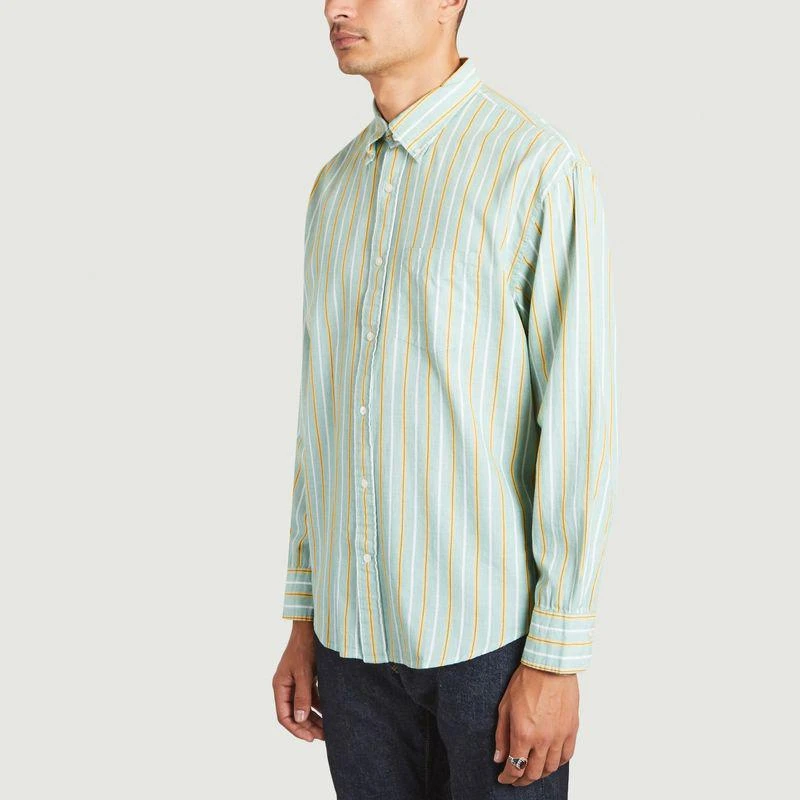 Gant Relaxed Fit Shirt in BCI certified cotton thread count Forest green GANT 2