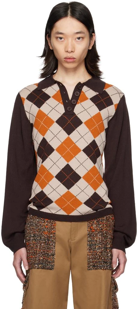 Anna Sui SSENSE Exclusive Orange Polo 1