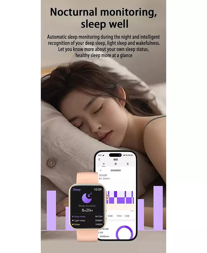 RUXING Smart 1.91'' Smart Watches for Women Men Photography multifunctional With Bluetooth Call, Health Monitoring, IP67 10