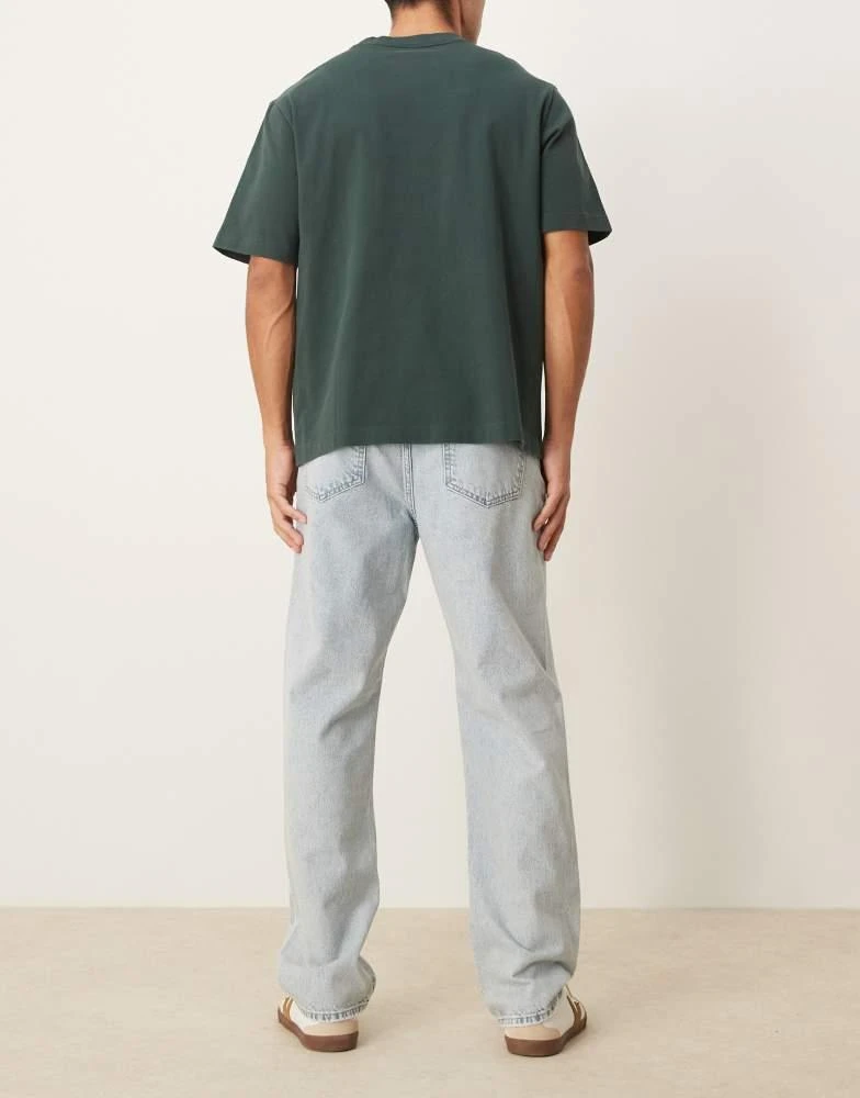Abercrombie & Fitch Abercrombie & Fitch lightweight loose fit jeans in light wash 3