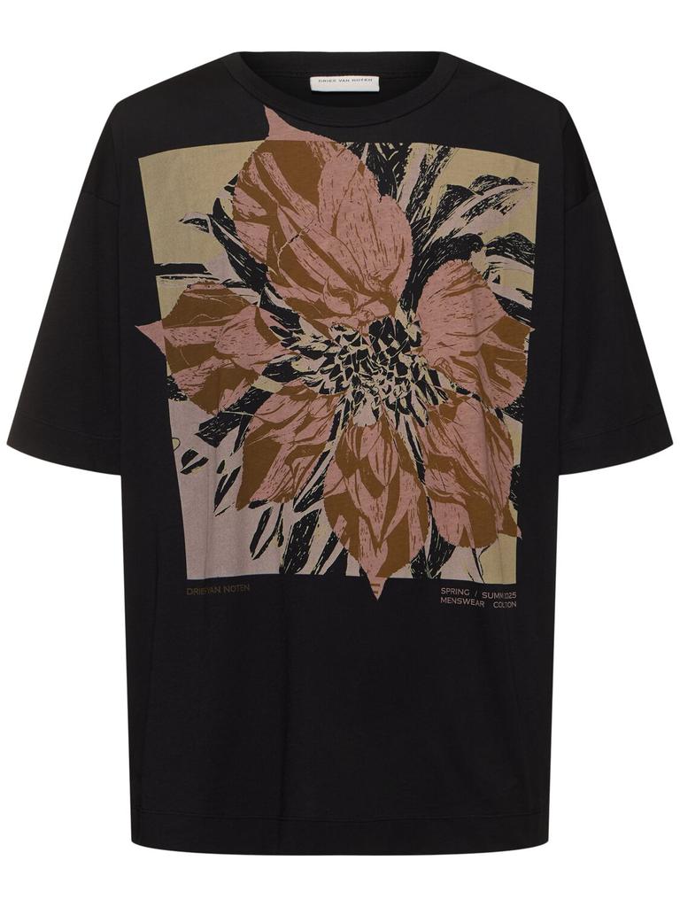 Dries Van Noten Huin Cotton Jersey T-shirt