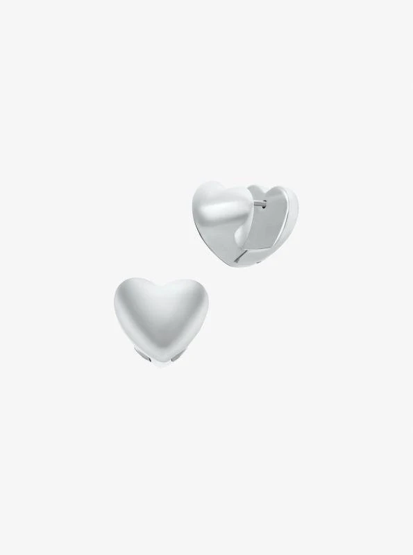 Michael Kors Puffy Heart Huggie Earrings