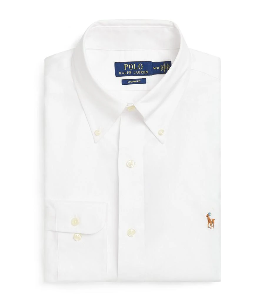 green emerald velvet dress Custom Fit Oxford Shirt White | Polo Ralph Lauren