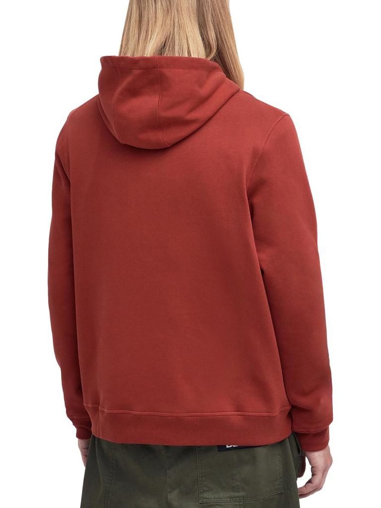Shop Barbour X Maison Kitsuné Fox Head Embroidered Hoodie on Sale