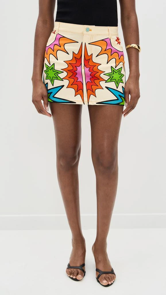 BruceGlen Play Print Denim Mini Skirt 6