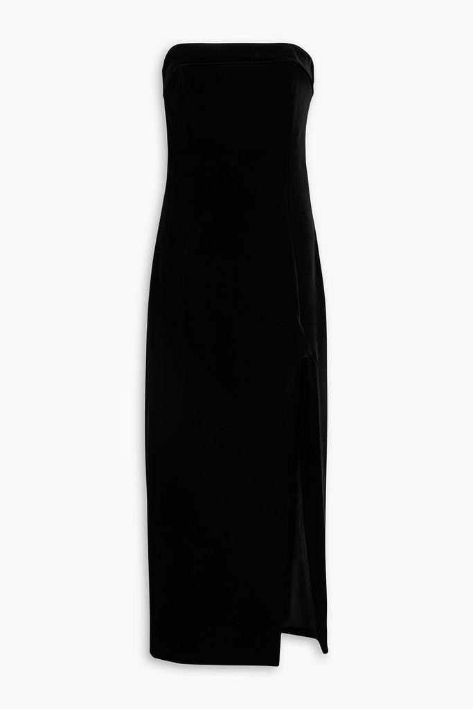 NICHOLAS Adiba strapless velvet midi dress