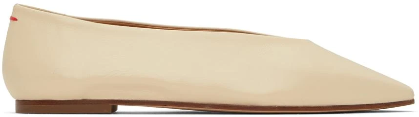 AEYDE Off-White Betty Ballerina Flats 1