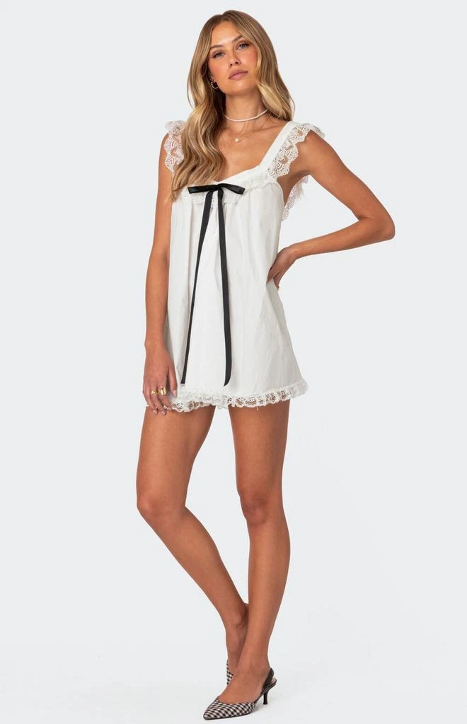 Edikted Rayne Lacey Babydoll Mini Dress 3