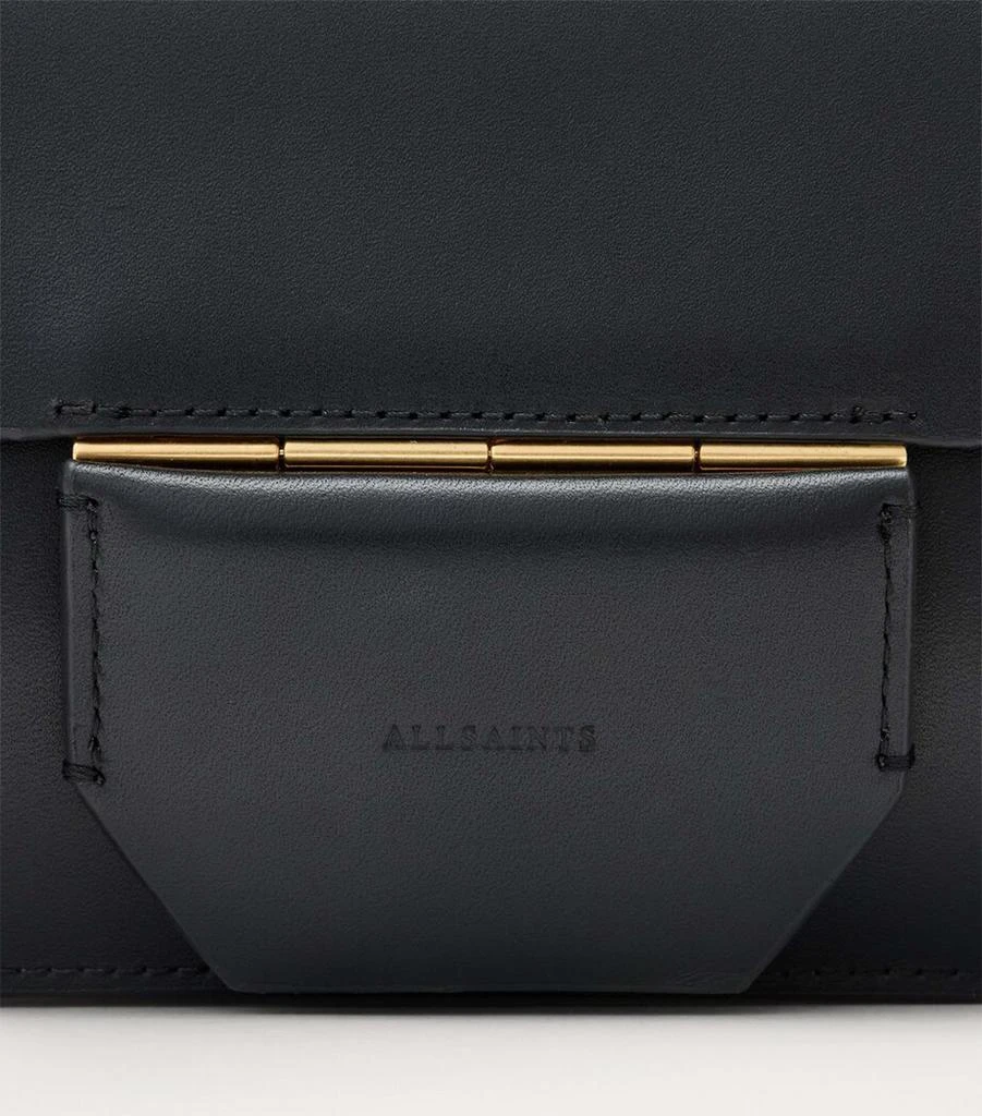 ALL SAINTS Leather Ann Cross-Body Wallet 5