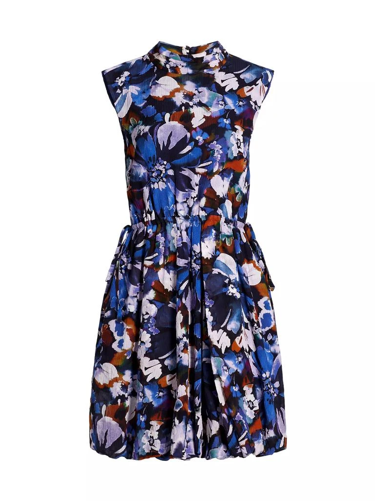 Derek Lam Laura Floral Bubble-Hem Minidress 1