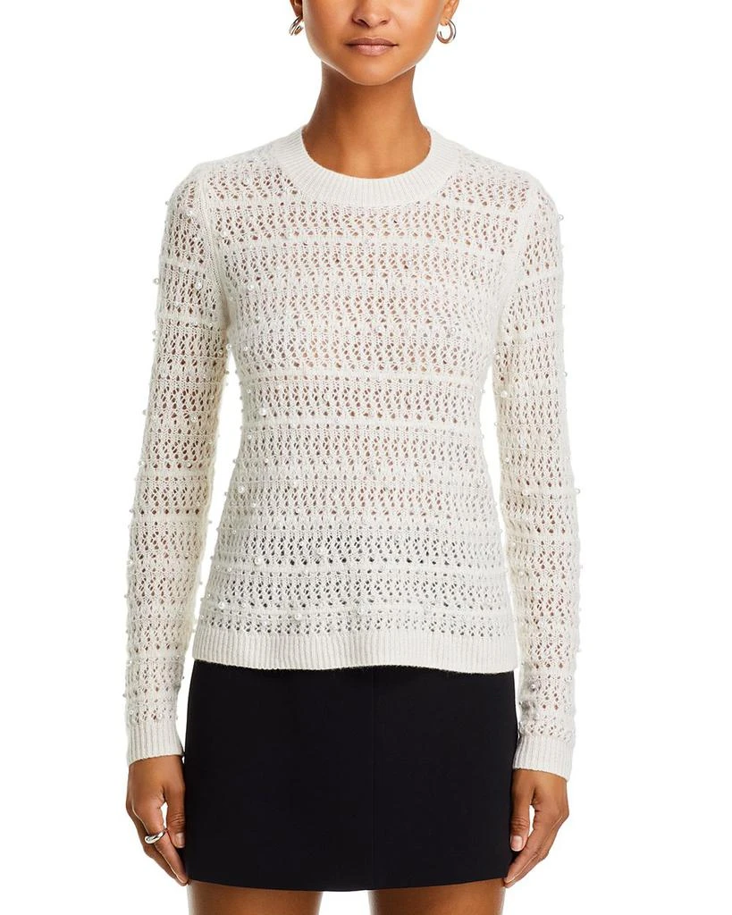 AQUA Embellished Crewneck Sweater - Exclusive 6