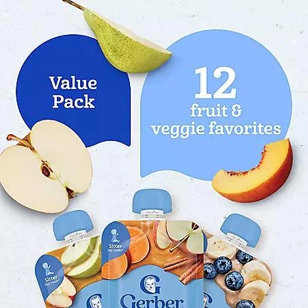 Gerber Gerber Toddler Pouch Variety Pack, 3.5 oz., 12 ct. 11