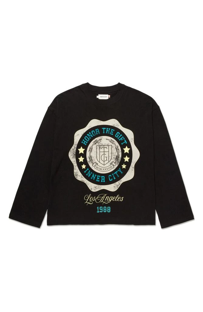 HONOR THE GIFT Seal Logo Cotton Graphic T-Shirt 5
