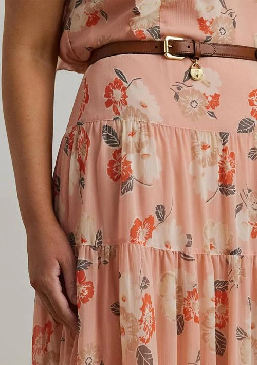 Ralph Lauren Ralph Lauren Floral Crinkle Georgette Tiered Skirt 3