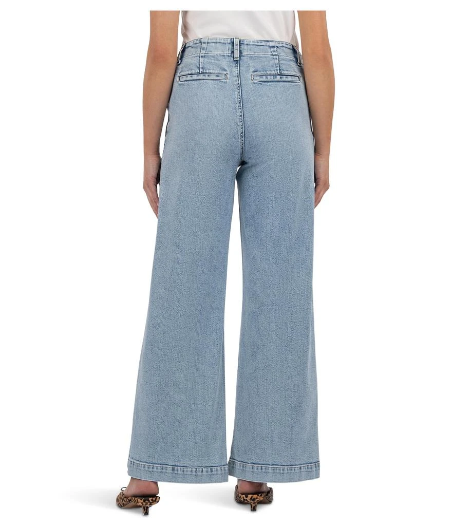 KUT from the Kloth Jean High Rise Wide Leg With Trouser Pocket 3