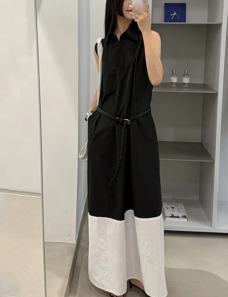 Pixie Market Black and White Collar Shirt Dress 1